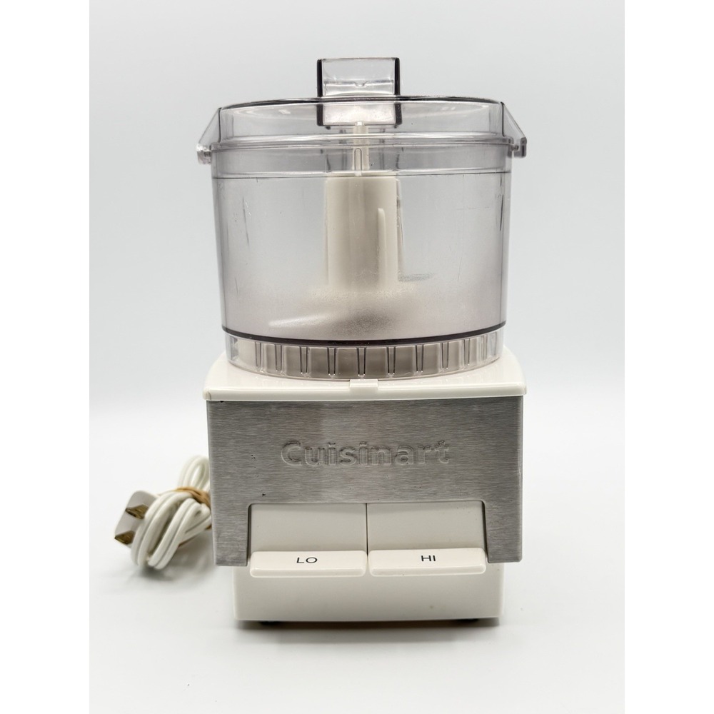 Cuisinart Mini-Prep 2.6-Cup Food Processor White / Stainless DLC-1SSW TX Type21